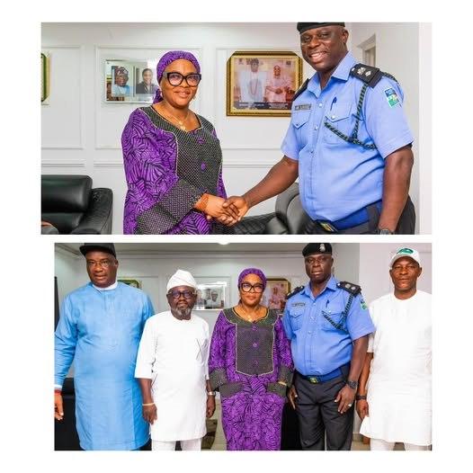 Hon. Alabi Receives CSP Awe Olukayode on Courtesy Visit
